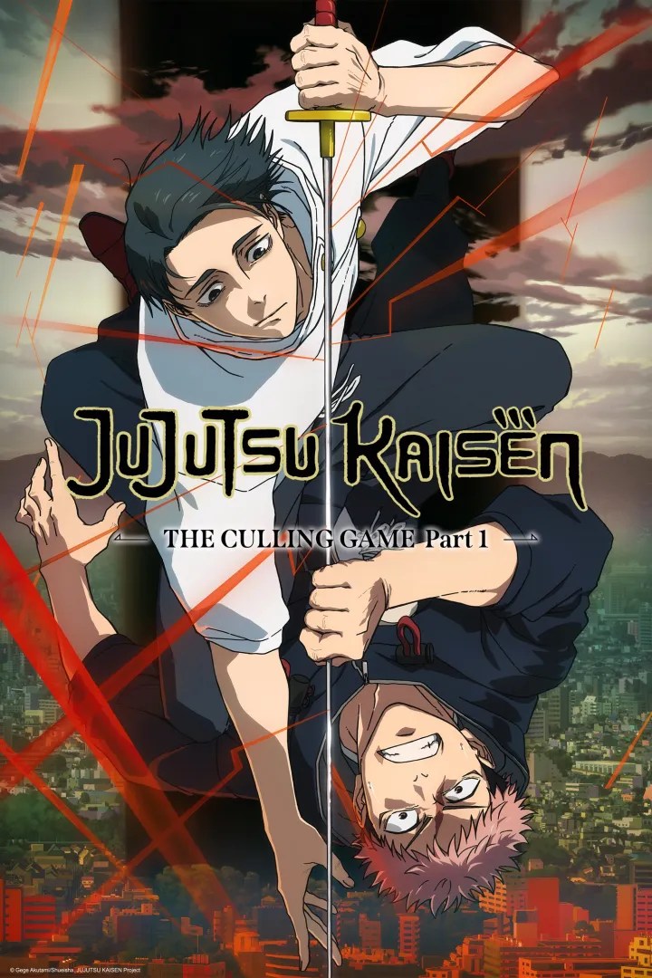 Visual de Jujutsu Kaisen 3 con Yuji Itadori y Yuta Okkotsu frente a frente