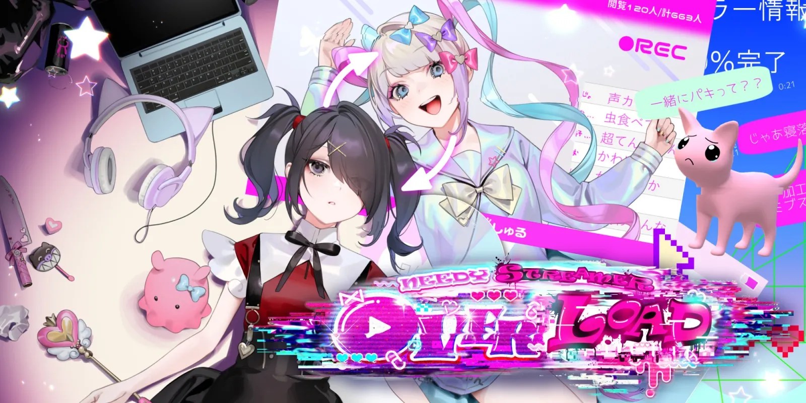 Teaser visual de KAngel anunciando el anime Needy Girl Overdose 2026