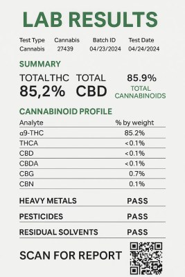 Big Chief DUO Vape Lab Results 2025 – Verified THC, Terpenes, and Purity Compliance