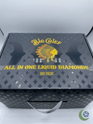 Big Chief All-In-One Liquid Diamonds Vape – 100 Pack Box Display with Moonrock Branding