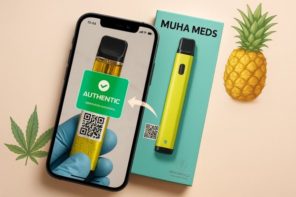 QR code verification for muha disposable vape pens - Moonrock