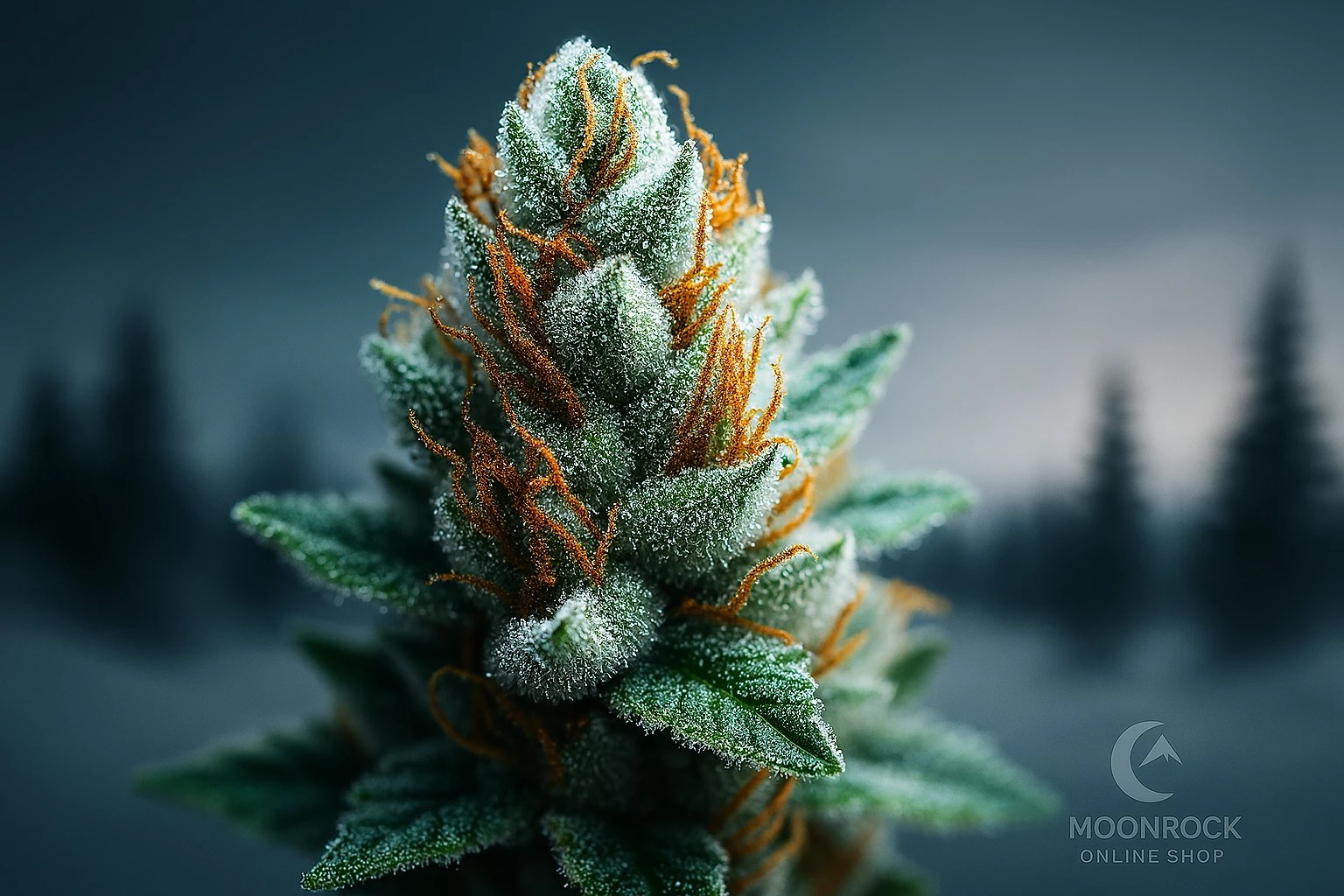 Buy Alaskan Thunderfuck Online - Frosted Sativa Buds with Amber Pistils | Moonrock
