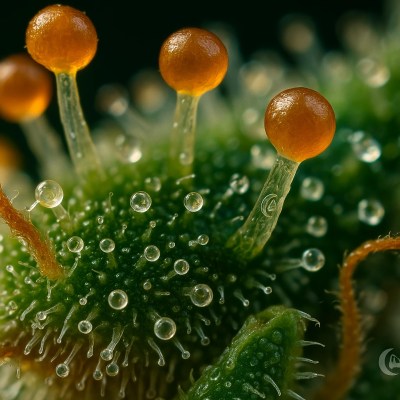 Sour Diesel Trichomes Under Microscope | Lab-Tested Cannabis
