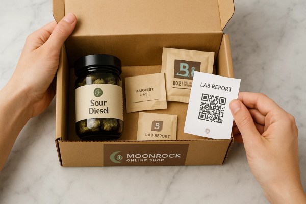 Premium Sour Diesel Cannabis Unboxing | Moonrock Online Shop