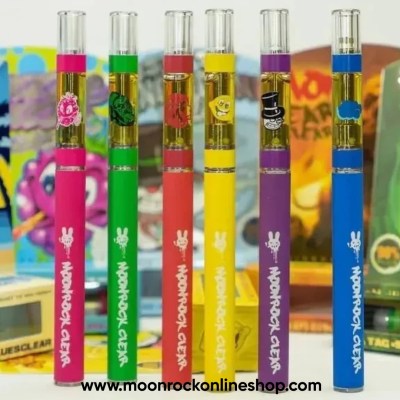 Lemonade THC Vape Cartridge - Lynwood Lemonade Clear Carts (Moonrock Brand) with Strawberry, Mango & Citrus Flavors