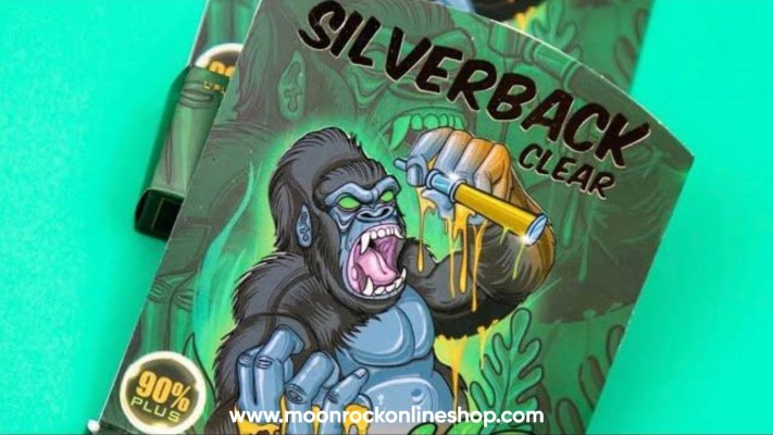 Silverback Clear Cartridge with Lab QR Code | Moonrock Premium THC Vape