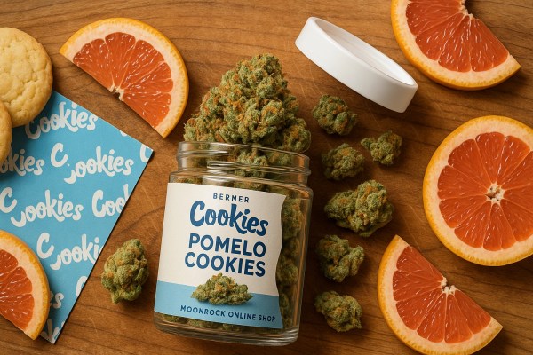 Order Berner Pomelo Cookies in Child-Resistant Glass Jar | Moonrock Online Shop