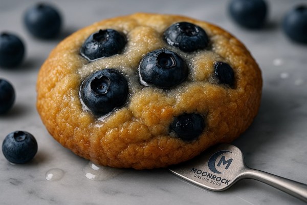 Berner Cookies Berry Pie close-up with blueberries - Premium Weed Cookies - Moonrock Online Shop