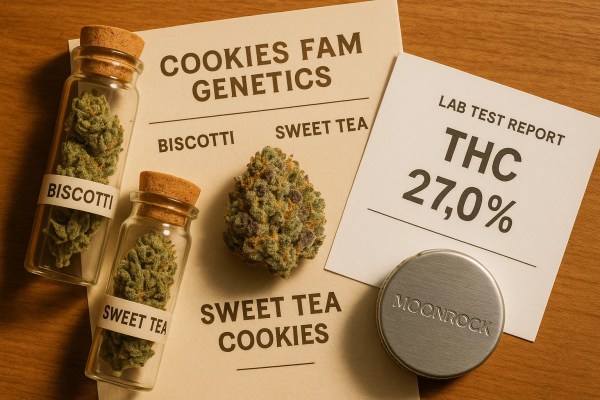 Berner Cookies Sweet Tea strain lineage and lab report