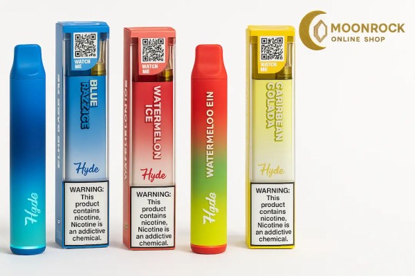 Three best-seller flavors: Blue Razz Ice, Watermelon Ice, Caribbean Colada. USB-C, LED design, up to 5,000 puffs. 21+ only.