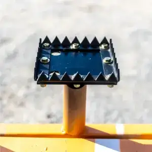 tarsus cleated footplates metal bottom cleat view