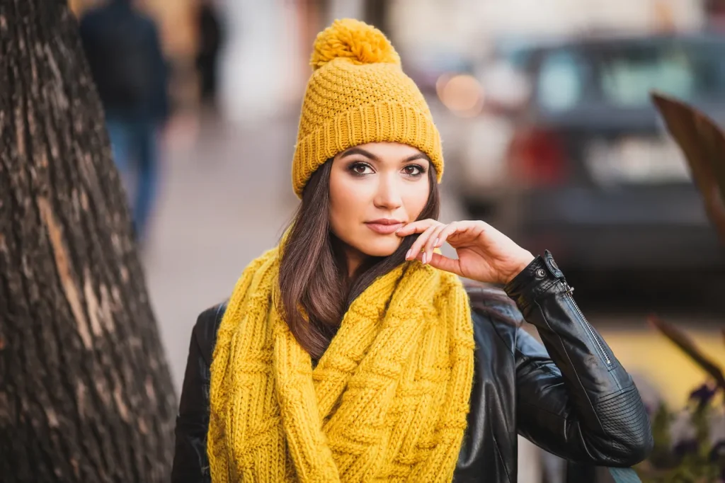 grosse écharpe femme à la mode