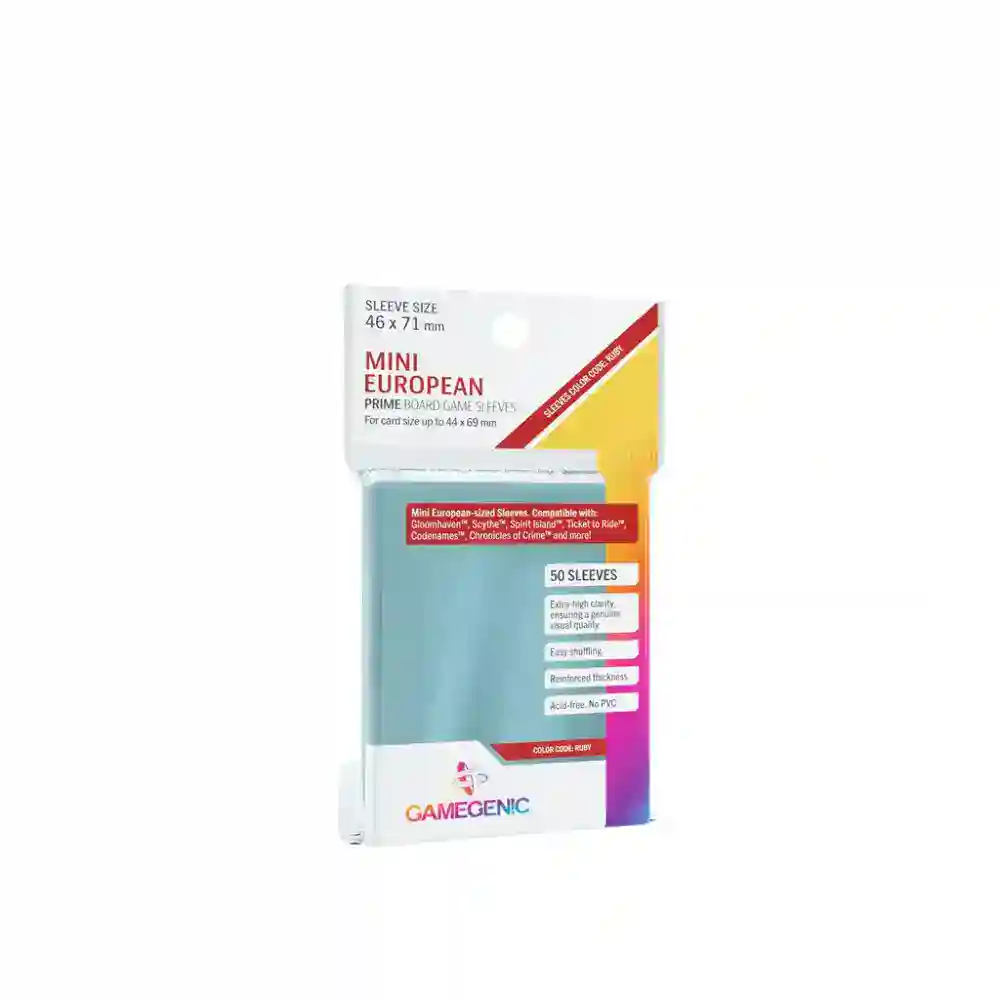 SLEEVES Prime Board Game - Ruby 46x71mm (50)