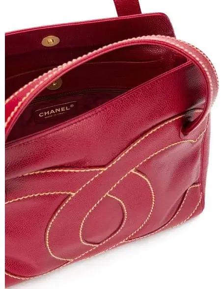 Chanel Vintage Logo Sellier Handbag 2004 - Katheley's