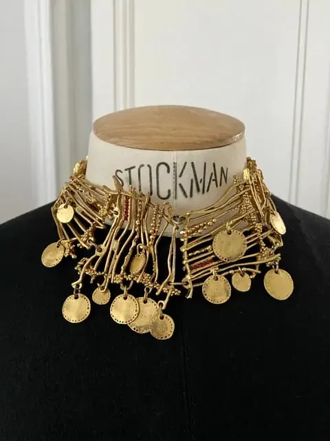 Christian Lacroix Couture Exceptional Gold Choker 90s - Katheley's