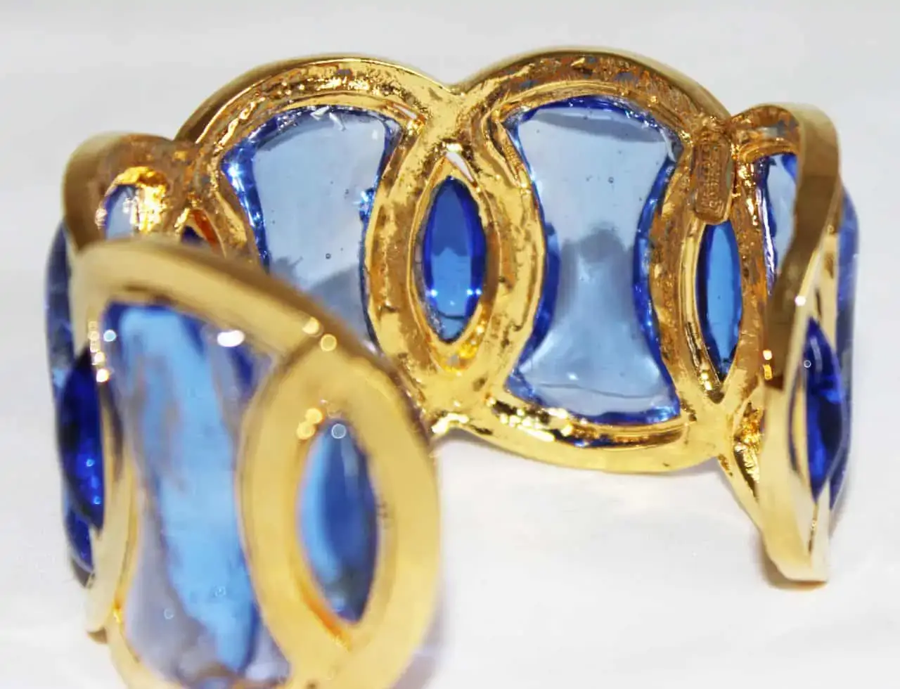 Mercedes Robirosa Vintage Blue Gripoix Cuff - Katheley