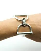Reserved Hermes Etrier silver bracelet 60s - Katheley's