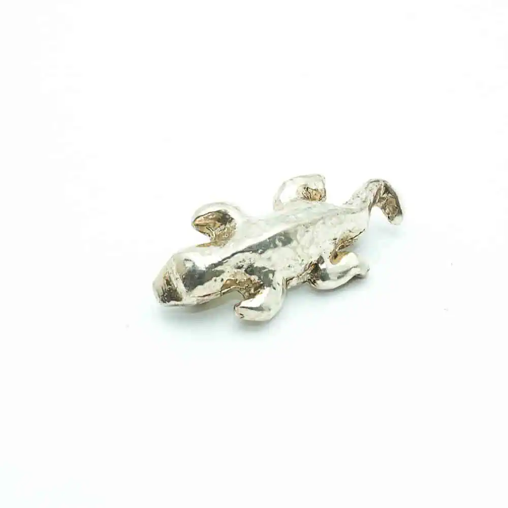 Broche Vintage Signée Alexis Lahellec Paris - Métal Argenté, Pierres Multicolores