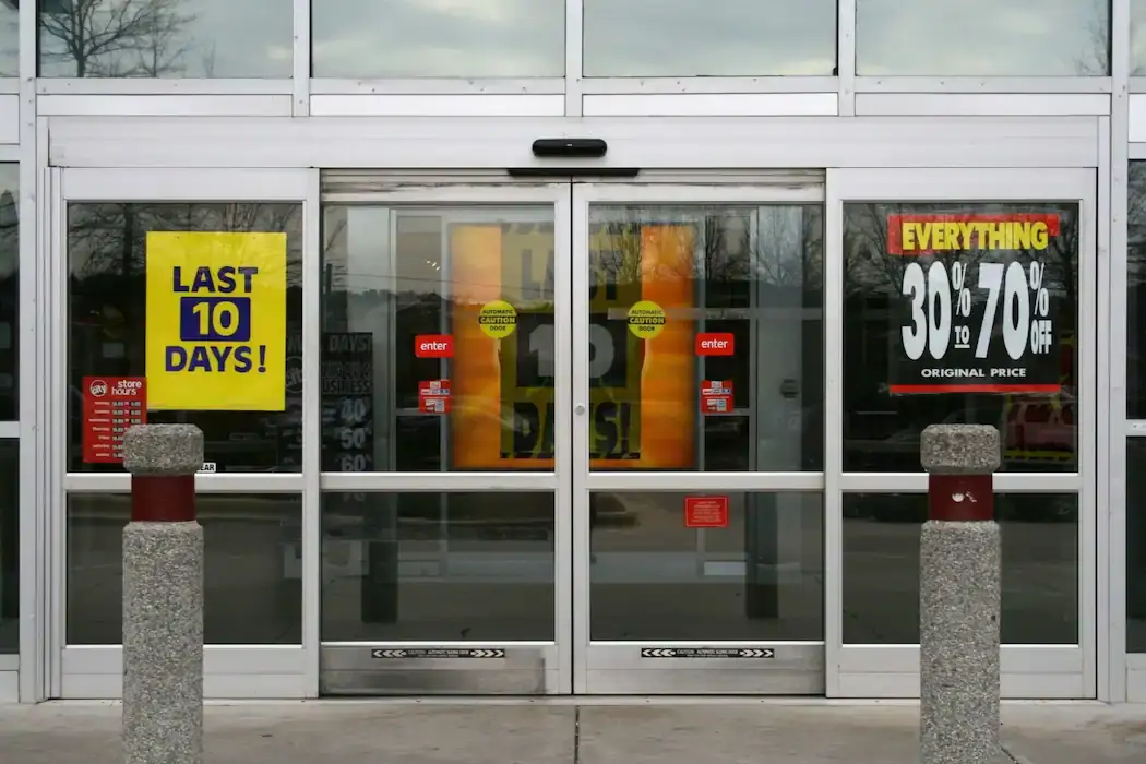 Secure commercial storefront entrance in Hyattsville, Maryland