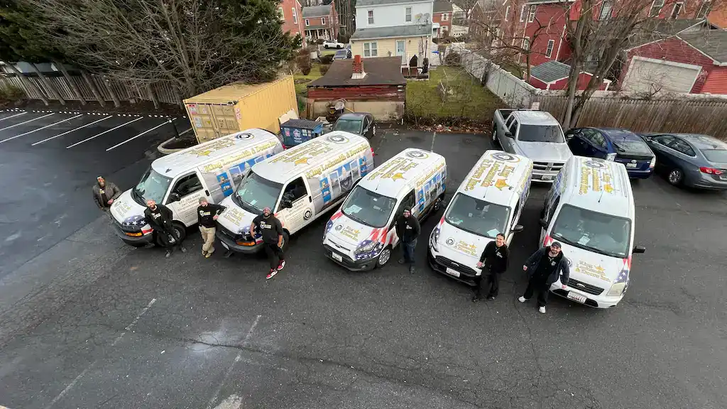 King Locksmith Team And Fully Equipped Service Vehicles Staged For Coordinated On-Site Evaluation