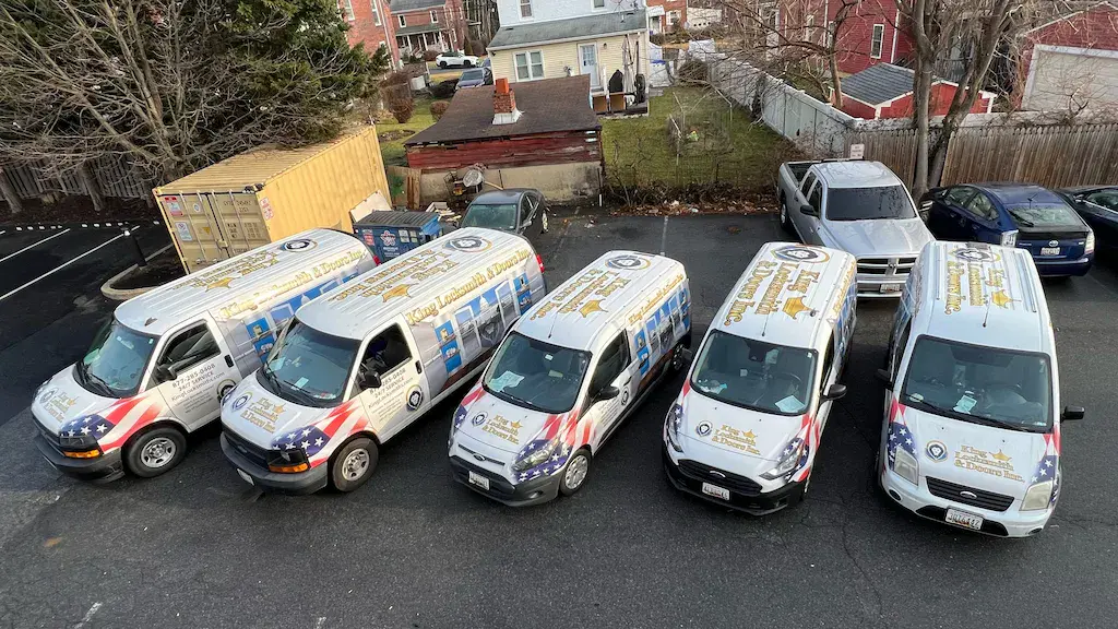 King Locksmith and Doors company service vans providing professional locksmith services in Jessup Maryland