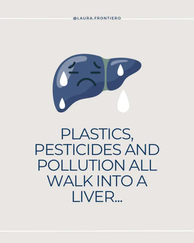 Your liver’s juggling a full bar of toxins every day.

Between plastics in your food, pesticides on your produce, and pollutants in your air,  your liver is constantly working behind the scenes to protect you.

The issue?
It was designed for natural toxins, not the thousands of synthetic chemicals we now meet daily.

When your liver can’t keep up, toxins recirculate,  throwing off hormone balance, energy, mood, and even fertility.

Functional medicine focuses on lightening that load:
🌿 Supporting both phases of liver detox
🥦 Reducing daily toxin exposure
💧 Nourishing with nutrients your liver needs to thrive

Your liver doesn’t need a “detox.”
It needs support.

Comment LIVER below to get a link to a free discovery call with my team so we can start addressing your liver health asap! 
.
.
.
.
.
#liverhealth #toxins #environmentaltoxins #functionalhealth #rootcause #plastics #pesticides #midlife