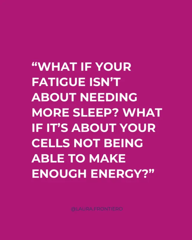 You’re sleeping 8 hours. Taking your vitamins. Eating clean. And you’re still exhausted.
The question isn’t “why am I so tired?” The question is “why can’t my cells produce energy?”
Your mitochondria are the energy factories in every cell. When they’re damaged by toxins, infections, or nutrient deficiencies, they can’t generate ATP efficiently. No amount of rest will fix that.
Look at your cellular function, not just your sleep hygiene.

It’s called The Invisible Energy Crisis and I’ve written a blog post all about it. Interested in reading it? Comment SLEEP below and I will send you the link. 
.
.
.
.
.
#cellularfunction #rootcause #functionalhealing #energycrisis #chronicfatigue