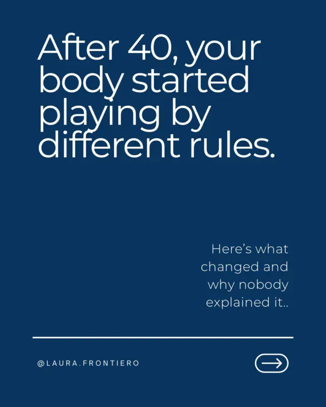 After 40 the standard medical response is to normalize everything. Your labs are fine. This is just aging. Here is an antidepressant.
But fine on a standard lab panel and actually functioning well are two completely different things. The shifts happening in midlife are real, measurable, and in most cases addressable. The problem was never your body. It was the absence of anyone looking closely enough to explain what was actually going on.
That changes when you start asking better questions.

I wrote a blog post all about this. Want the link? Just comment MIDLIFE below for the link.
.
.
.
.
.
#lifeafter40 #midlife #functionalhealth #womenover40 #menopause