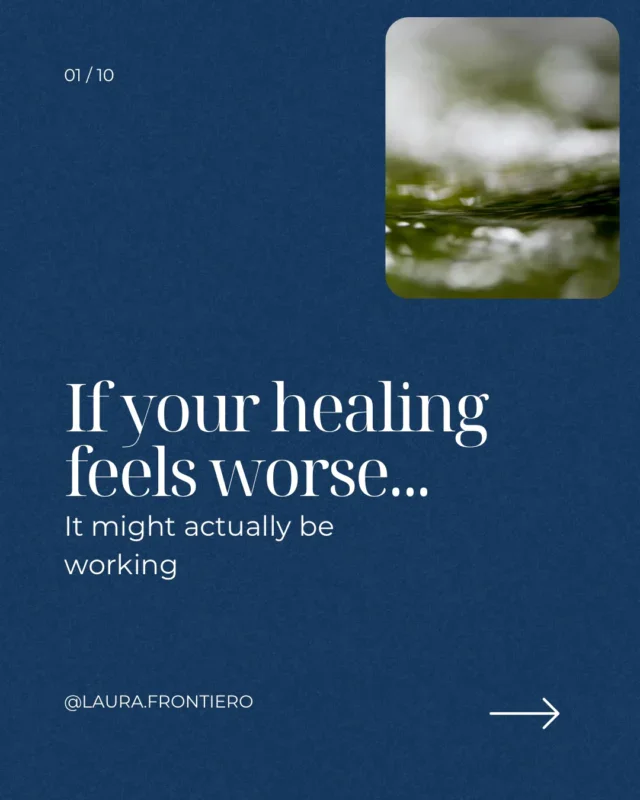 Healing isn’t failing. Your expectations might be.

Most people think that if something is working, they should feel better right away. So when symptoms flare up or progress slows down, it’s easy to assume something is wrong.

But your body doesn’t work on your timeline. It works on safety. If your system is stressed, inflamed, or overwhelmed, it will choose protection every single time.

That can look like holding onto weight, slowing digestion, or even feeling worse before things improve. Not because your body is broken, but because it isn’t ready to let go yet.

A lot of people jump from protocol to protocol looking for the next fix, when what they actually need is to create an environment where the body feels safe enough to heal.

That’s when things start to shift.

Need support on your healing journey? Comment CALL below for a link to a free discovery call with my team. 
.
.
.
.
.
#healing #healingisntlinear #rootcause #nervoussystemhealing #functionalhealth