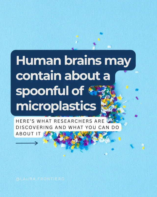 The conversation around microplastics is shifting from environmental health to human health.Researchers have now identified microplastics in multiple human tissues, including the brain. We still have far more questions than answers, but one thing is clear: our daily environment matters.Functional medicine is not about fear. It’s about reducing unnecessary exposures where we can and supporting the body’s resilience where we cannot.You do not need to throw everything away. Start with the biggest wins: filter your water, stop microwaving food in plastic, choose fresh food more often.Small decisions made consistently matter. Looking for more ways to eliminate toxins? Comment TOXIN below for a link to my free guide on eliminating toxins......#microplastics #brainhealth #rootcause #inflammation #functionalhealth