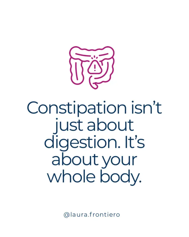 One of the most common things I hear is, “I’ve always been constipated.”Some people have a bowel movement every two, three or four days and assume that’s just how their body works. Others rely on laxatives, coffee, or supplements just to stay regular. Over time, it becomes their normal.But constipation is not simply an inconvenience. It can influence hormone metabolism, the health of your gut microbiome, inflammation, nutrient absorption, and how you feel from day to day.The good news is that constipation is often a symptom with an underlying cause. Low fiber intake, inadequate hydration, poor gut motility, chronic stress, thyroid dysfunction, medications, pelvic floor dysfunction, and imbalances in the gut microbiome can all contribute.The goal isn’t to mask the symptom. It’s to understand why it’s happening in the first place.Daily, comfortable bowel movements are one of the clearest signs that your digestive system is functioning well. If that’s not your experience, it’s worth paying attention to.If you’d like to learn more about the common causes of constipation and practical strategies to improve it naturally, comment BLOG below and I’ll send you a link......#constipation #digestivehealth #bowelmovement #hormonebalance #gutbacteria