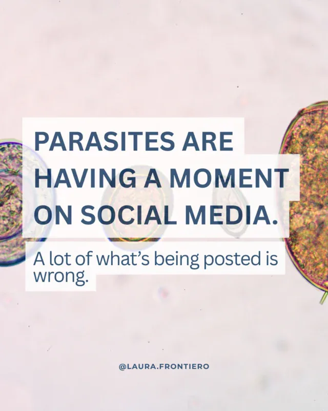 Parasites are everywhere on social media right now.Half the posts say they’re the hidden cause of every symptom you have. The other half say they’re basically a non-issue in developed countries.Neither is true.What the research actually shows is more interesting than either extreme. Parasites can affect your gut microbiome, your inflammation levels, even your immune system, in ways scientists are still working out. But that doesn’t mean every bout of bloating or fatigue is a parasite.This is the problem with health content built for engagement instead of accuracy. It needs a villain. Real health investigation doesn’t work that way.In my practice, I don’t diagnose from a symptom checklist. I look at the whole picture: gut microbiome test, immune function, inflammation markers, digestion, stress, health history, and yes, sometimes parasites. The goal isn’t to blame the scariest possible explanation. It’s to find the right one.Want to find out what’s actually worth testing for? Join my free upcoming class Parasites in 2026. It’s Wed 8/5 at 1PM PT / 4PM ET . Just comment the word TEST below for the link to save your seat......#parasites #parasiticinfection #guthealth #rootcause #functionalhealth