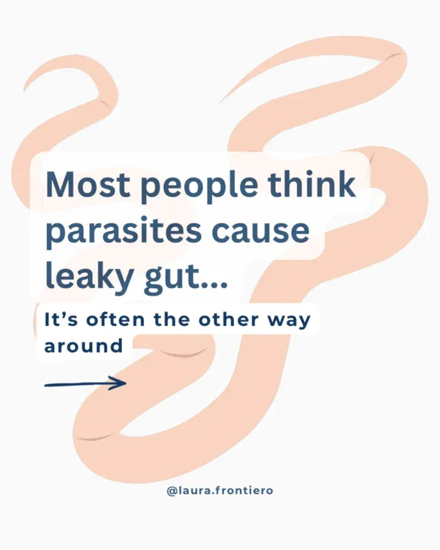 A parasite test coming back positive tells you almost nothing about why it’s still there.I’ve seen the same organism show up in two different patients and play out completely differently. One clears it fast. One deals with it for months, tries another round of treatment, and it comes right back. The difference usually isn’t the antiparasitic. It’s the condition of the gut lining underneath.That’s the piece most protocols skip. Kill what showed up on the test, move on. But if the barrier that let it in is still compromised, you’ve cleared the invader and left the door wide open.This is why testing, for me, isn’t just “parasite yes or no.” It’s more important what shape the gut lining is in, what’s driving that, and what needs to happen for the door to actually close this time.Want to start restoring your gut now? Comment GUT below for a link to my free Gut Health Kickstart Guide. Or if you want to work together, head to my link in bio to schedule a free discovery call with my team......#leakygut #parasites #gutbarrier #guthealth #parasitesymptoms