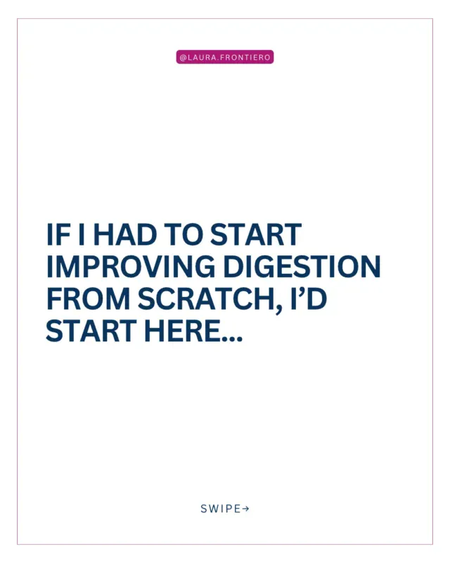 think digestive health gets unnecessarily complicated.There are hundreds of supplements, protocols and food lists online, and it can make someone believe they need to become an expert in their own microbiome before they can feel better.You don’t.Start by paying attention to your body. Notice your patterns. Build a few consistent habits.Then, if you’re still struggling, get someone qualified (like me) to help you figure out why. If you’re looking for help, join my Flatter Belly, Better Digestion class. It’s on 9/2 at 3pm ET. Just comment BLOAT below for the link. ......#improvedigestion #bloat #nomorebloating #guthealth #digestivehealth