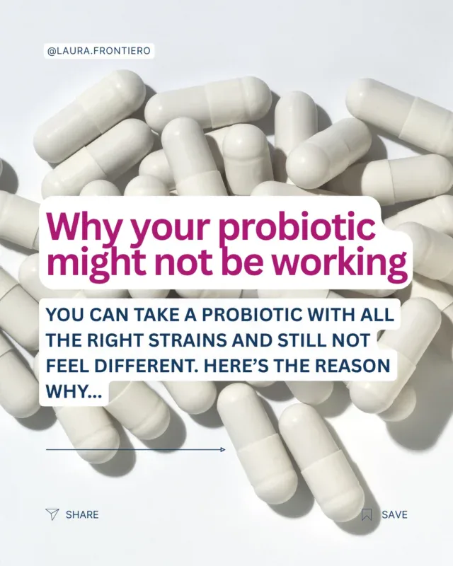 Someone can do everything “right” with a probiotic and still feel no different. It happens all the time, but we don’t talk much about why.Part of the problem is that having the right bacteria isn’t necessarily the same as having them produce enough of the compounds your gut actually uses. Butyrate is one of the big ones. It’s made when certain bacteria ferment fiber, and your colon cells rely on it to help maintain the gut lining.So you can have the bacteria and still be missing what they’re supposed to make if there isn’t enough fiber for them to work with.And that may be where some of the more interesting research is headed. Instead of focusing only on changing the bacteria in your gut, researchers are also looking at whether delivering compounds like butyrate directly can produce better results.If that research pans out, it could change the way we think about “gut health” products altogether.Looking for more help to support your gut? Comment ENERGY below for my free Get Your Energy Back webinar! Space is limited so save your seat! ......#probiotics #guthealth #postbiotics #digestivehealth #boostyourenergy