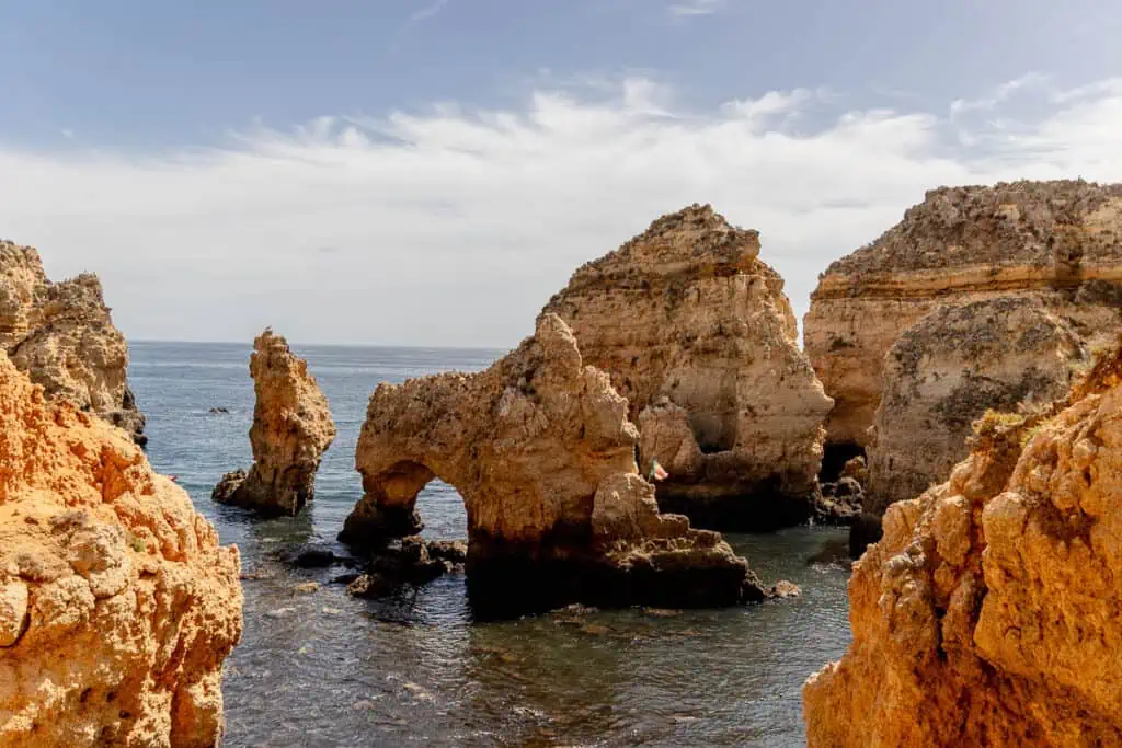 stunning rock formations at Ponta da Piendade in Portugal