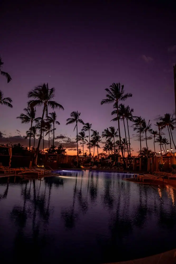 sunset at Fairmont Kea Lani