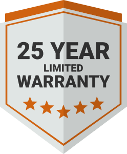 25-Year-Warranty badge solar panel warranty 25 years workmanship