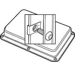 Rectangular Guard with Captured Fasteners