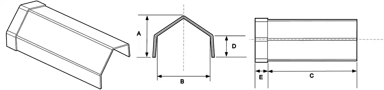 Protective machine guard and cover for industrial safety.