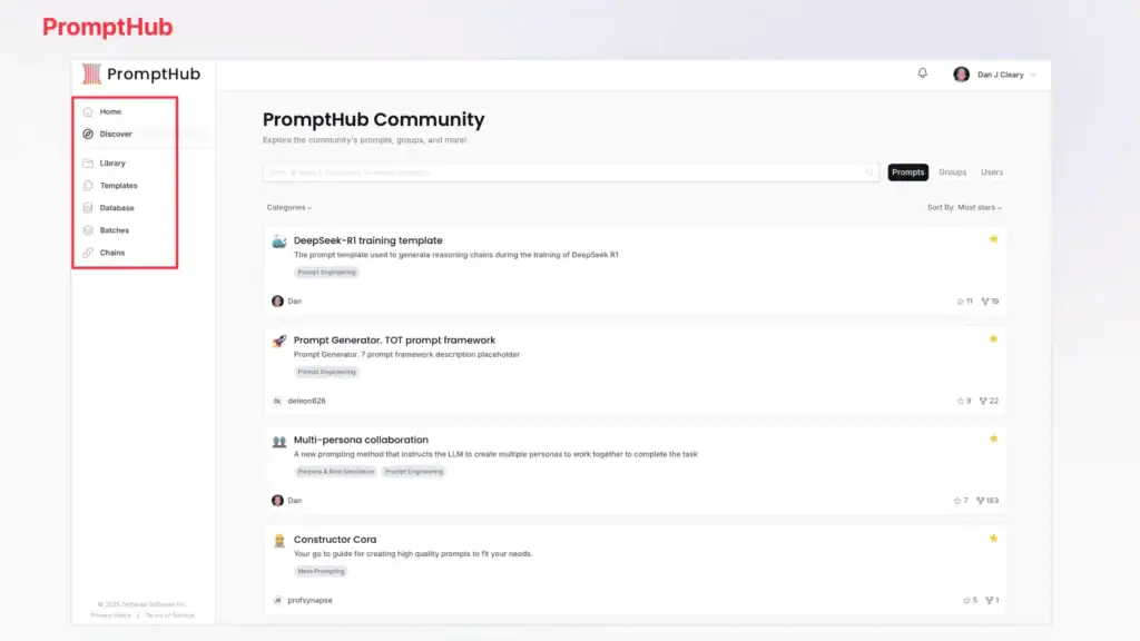 Prompt community