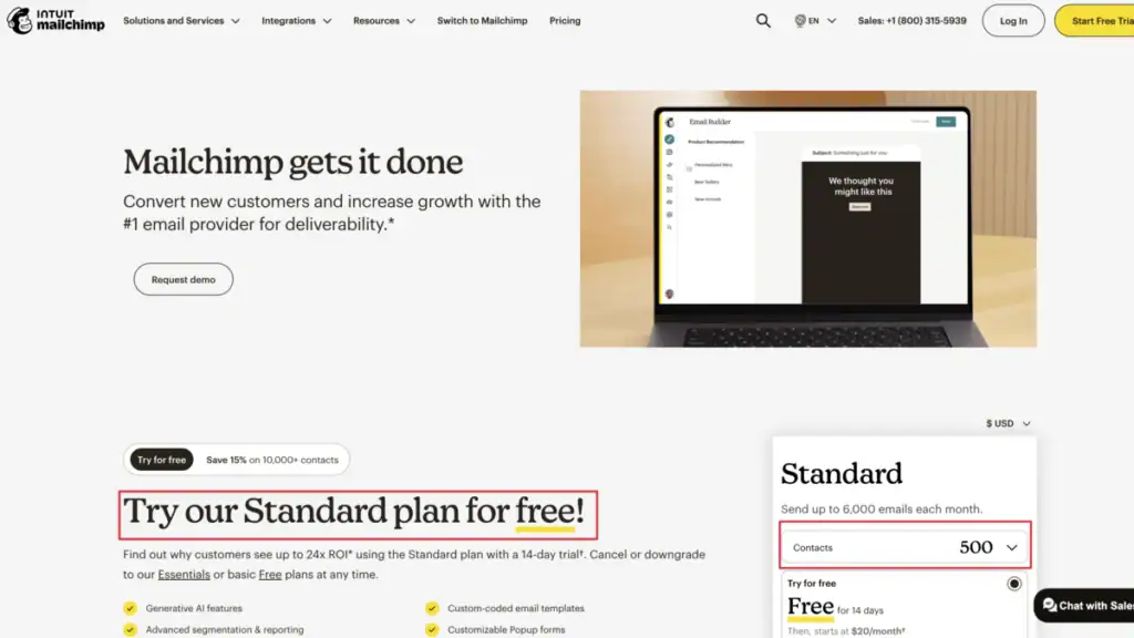 Mailchimp vs Kit.com