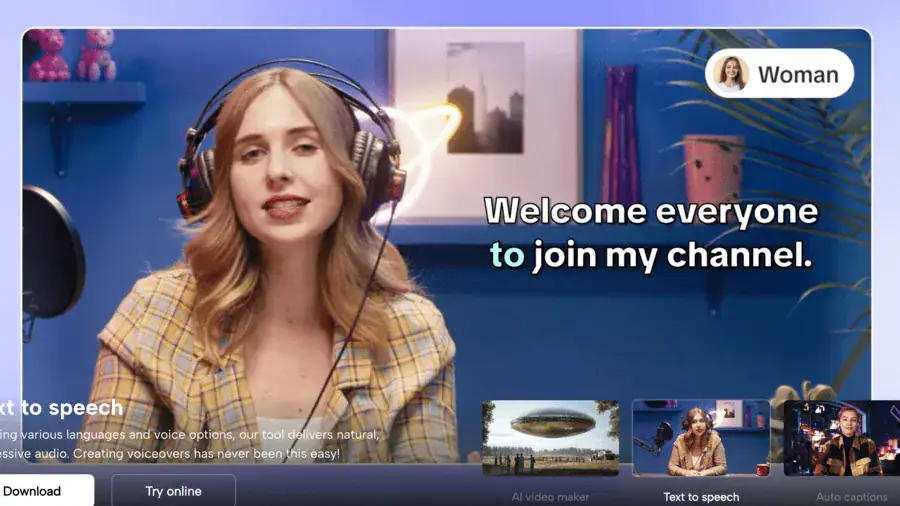 15 Best AI Image to Video Generator Free Tools: Which One’s Right for You? a woman wearing headphones