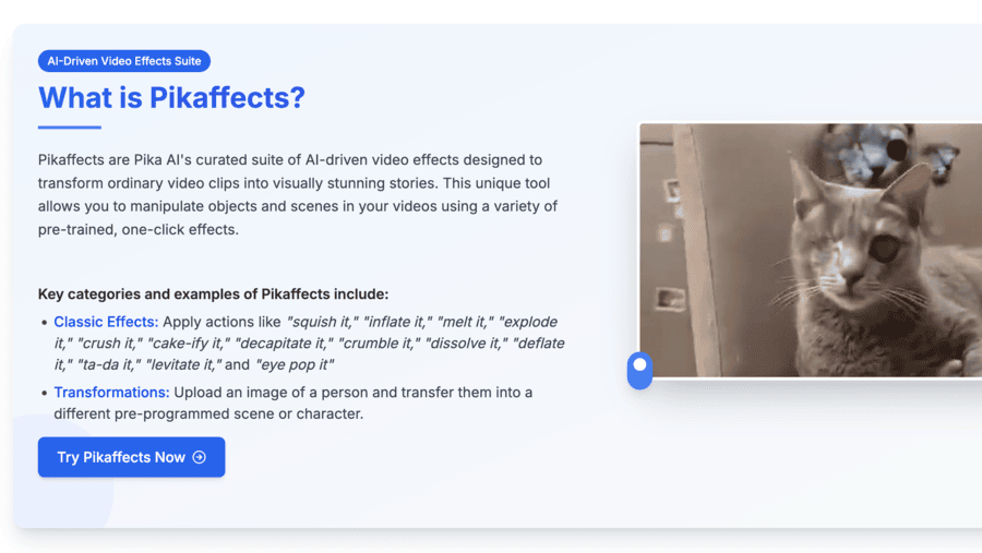 15 Best AI Image to Video Generator Free Tools: Which One’s Right for You? Generate videos with Pikaeffects
