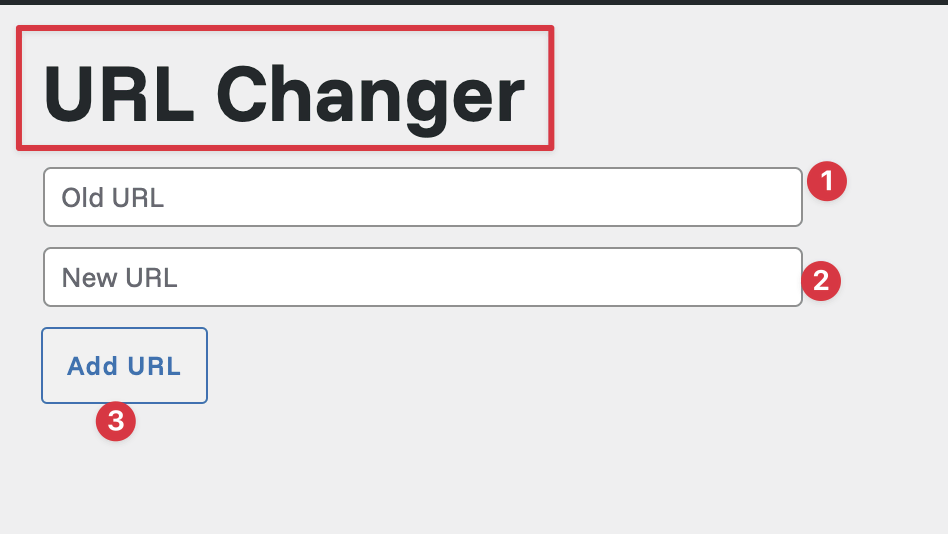 a screenshot of the URL changer