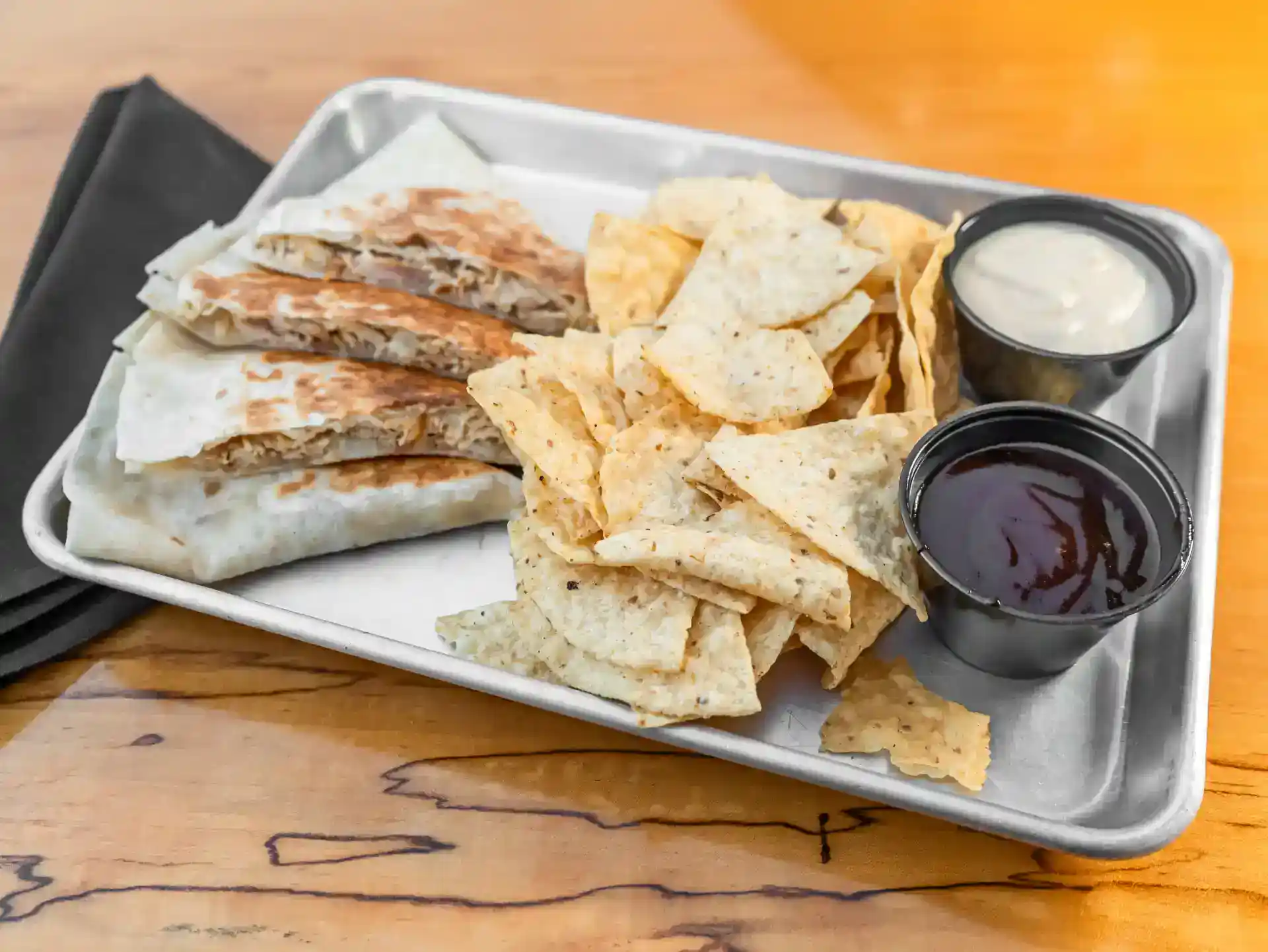 MichiganMoonshine ChickenOrPorkQuesadilla