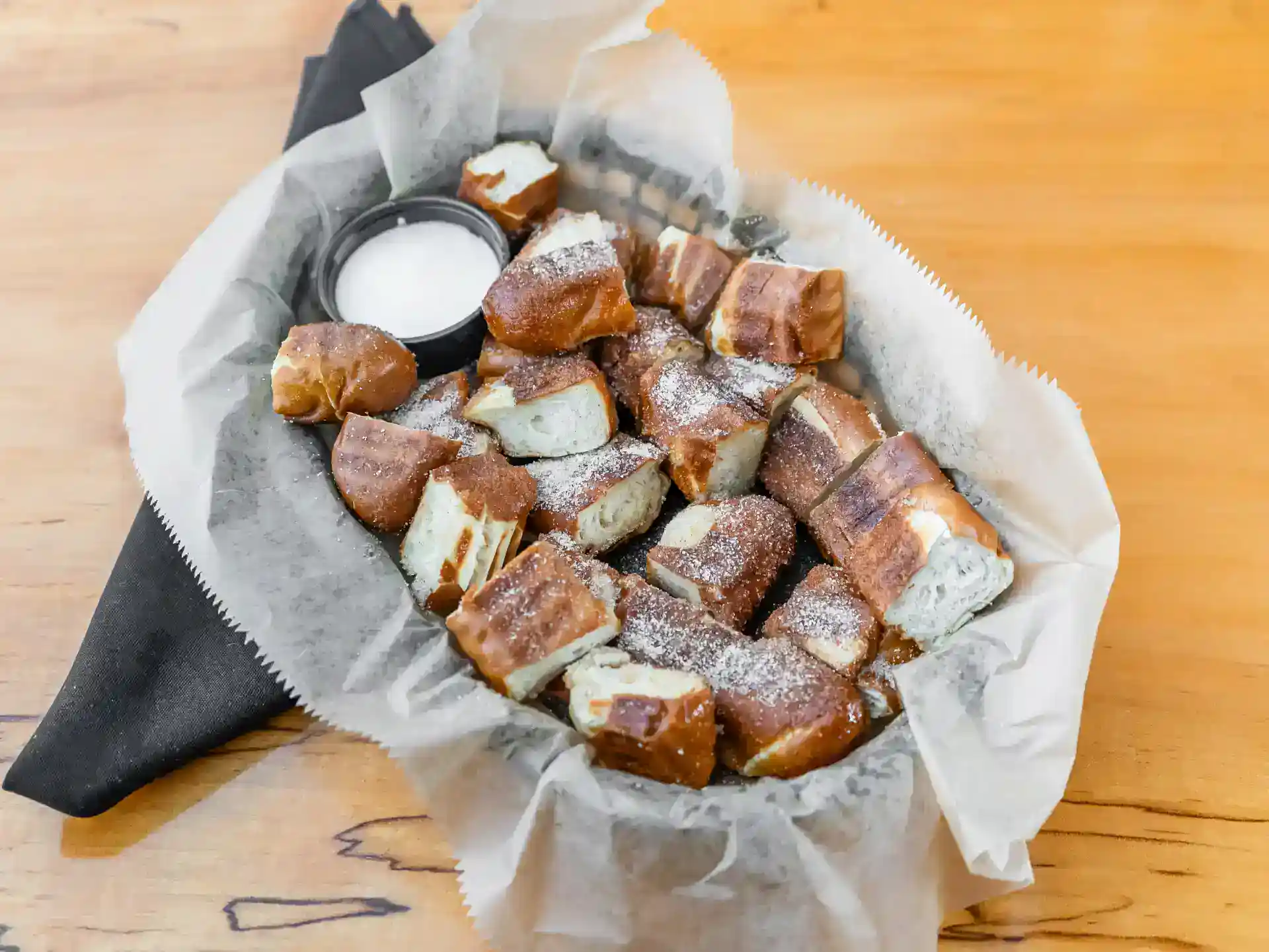 MichiganMoonshine CinnamonSugarPretzelBites
