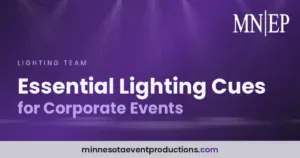 Read more about the article Essential Lighting Cues for Corporate Events