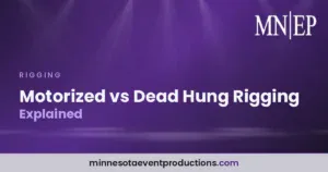 Read more about the article Motorized vs Dead Hung Rigging Explained