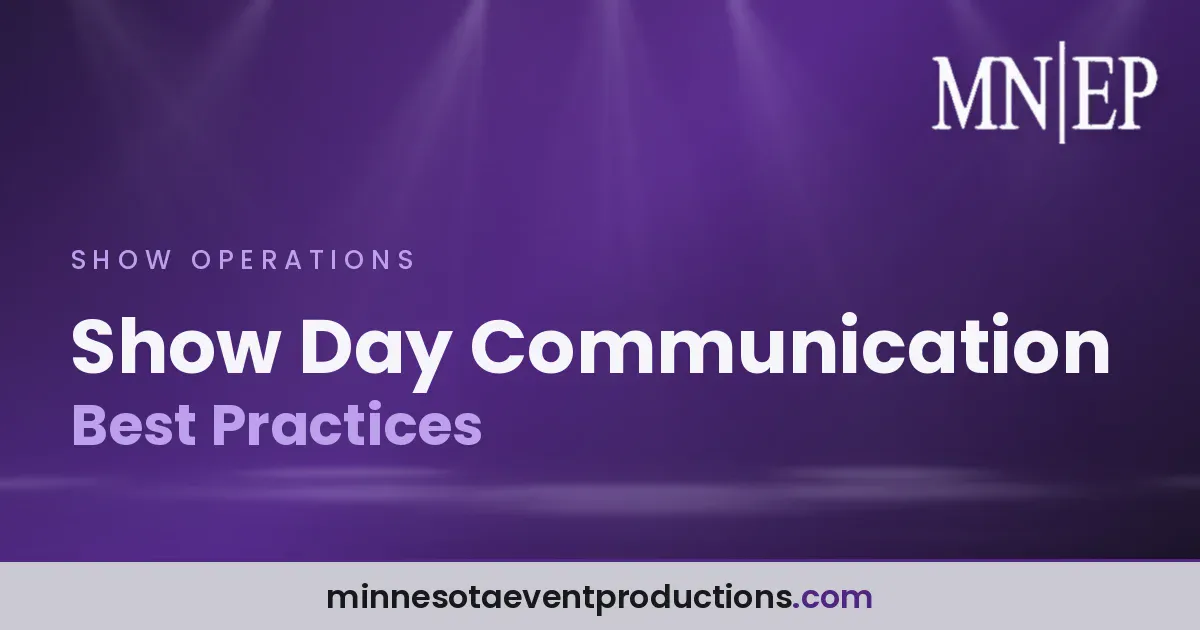Read more about the article Show Day Communication Best Practices